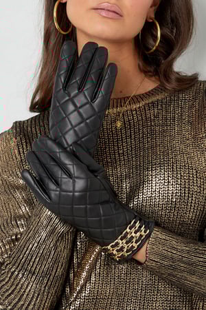 Gloves checked with chain h5 Picture2